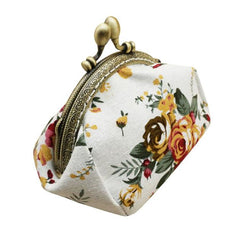 Vintage Flower Pattern Mini Clutch Purse Women Retro Small Evening Bag Fashion Handbag