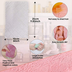 Microfiber Kitchen Cleaning Cloth Absorbent Towel Multi-Purpose Home Accessory Set