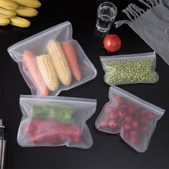 Silicone Food Storage Bag Reusable Fresh Seal Leak Proof Eco Friendly Kitchen Accessory