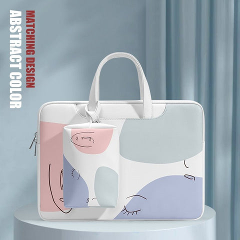 PU Leather Laptop Bag 13-16 Inch Waterproof MacBook Air Pro Casual Work Travel Fashion