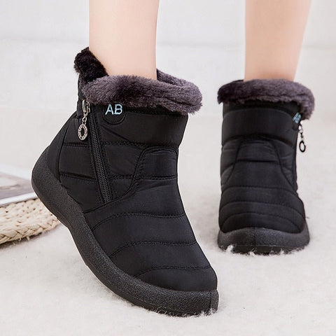Suede Fur High Boots Women Winter Warm Casual Comfortable Cold Weather Fashion Shoes