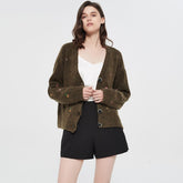 Women's Embroidered Vintage Knit Cardigan V-Neck Fall Winter Cardigan