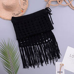 Tassel Beach Cover Up Skirt Women Long Casual Summer Swimwear Fashion