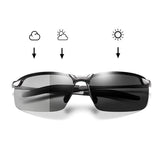 Transition Photochromic Sunglasses For Men Polarized Driving Glasses Change Color Sun Glasses Day & Night Vision Eyewear