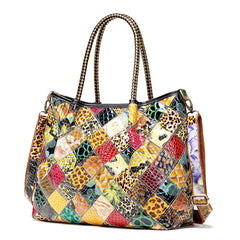 Genuine Leather Shoulder Bag Women Casual Elegant Large Capacity Everyday Fashion Purse