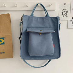 Corduroy Shoulder Bag Women Shoulder Tote Bag