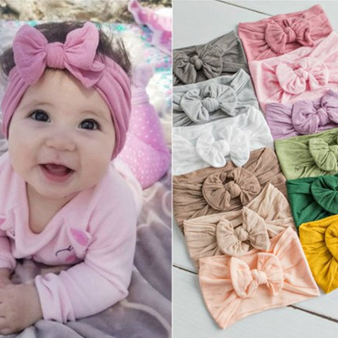 Baby Bow Headband Girls Soft Headwrap Newborn Infant Toddler Hair Accessory Gift