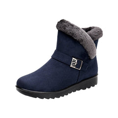 Winter Ankle Boots Women Non-Slip Sole Warm Casual Comfortable Cold Weather Fashion Shoes