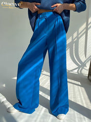 High Waist Wide Leg Flare Pants Women Loose Casual Comfortable Everyday Fashion Trousers