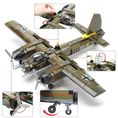 Military Helicopter Soldier Building Bricks Kit Kids Army Weapon Model Educational Gift