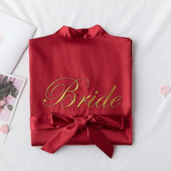Bride Bridesmaid Robe Women Wedding Bathrobe Sleepwear Casual Loungewear Fashion Gift