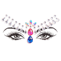 Face Rhinestone Sticker Jewels Temporary Body Stick-On Festival Party Makeup Accessory