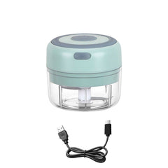 Electric Garlic Chopper Mini USB Rechargeable Vegetable Crusher Kitchen Cooking Tool