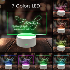 LED Note Message Board USB Night Light Creative Holiday Light With Pen Home Decor Gift