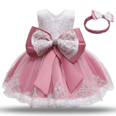 Baby Girl Dress First Birthday Christening Baptism Newborn Toddler Sizes Elegant Gift