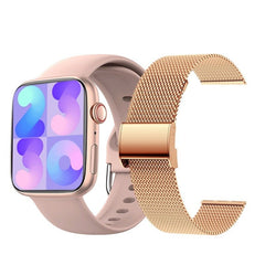 Smart Watch Unisex Wireless Charging Fitness Tracker Heart Rate Casual Fashion Accessory