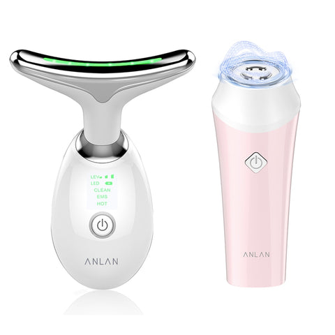 LED Photon Neck Face Beauty Device Double Chin Reducer Skin Tightening Anti-Aging Tool