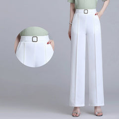 High Waist Wide Leg Dress Pants Women Oversized Loose Office Casual Spring Summer 4XL Fashion