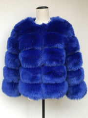 Faux Fur Winter Coat Women Warm Thick Elegant Casual Outerwear Fashion Jacket