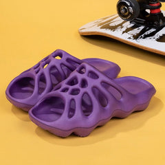 Cut Out Platform Slides Unisex Soft EVA Beach Casual Summer Fashion Shoes