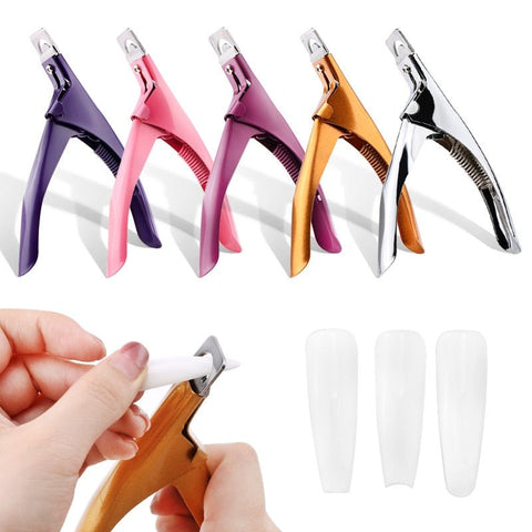 Nail Art Clipper Professional Stainless Steel False Tips Edge Cutter Manicure Tool Gift
