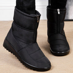 Low Heel Ankle Boots Women Winter Snowy Weather Warm Casual Comfortable Fashion Shoes