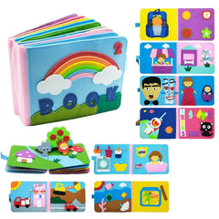 Montessori Busy Board Toddlers Washable Learning Activity Sensory Educational Toy Gift