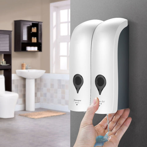 Self-Adhesive Soap Shampoo Dispenser Wall Mount Bathroom Kitchen Home Accessory