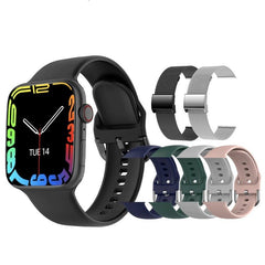 Smart Watch Unisex Wireless Charging Fitness Tracker Heart Rate Casual Fashion Accessory
