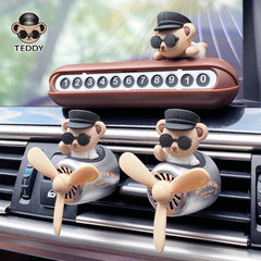 Teddy Bear Car Air Freshener Cute Hanging Fragrance Auto Interior Accessory Gift