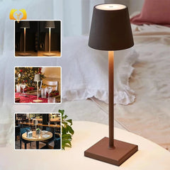Cordless Table Lamp USB Rechargeable Waterproof Touch Switch Bedroom Hotel Living Room Restaurant
