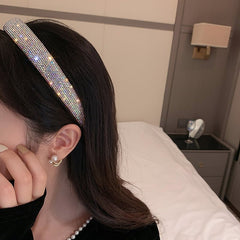 Rhinestone Glitter Headband Women Sparkly Hairband Hair Hoop Elegant Party Fashion Accessory