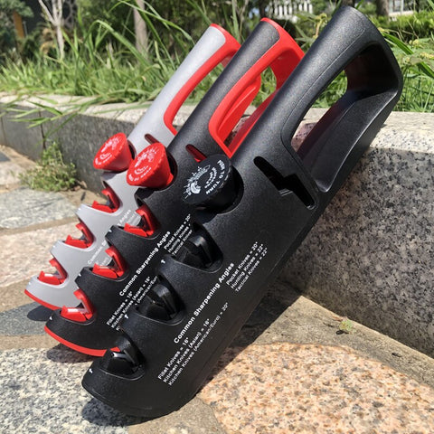 Knife Sharpener 4-in-1 Multifunction Adjustable Angle Manual Professional Kitchen Grinding Tool