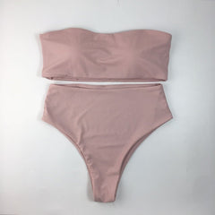 Padded Bikini Set Women 2-Piece Bathing Suit Casual Beach Vacation Summer Swimwear Fashion