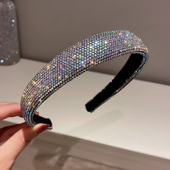 Rhinestone Glitter Headband Women Sparkly Hairband Hair Hoop Elegant Party Fashion Accessory