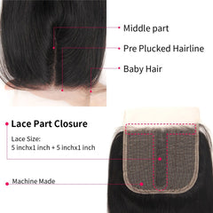 Brazilian Straight Hair Extensions Weave Natural Soft Smooth Human Hair Fashion