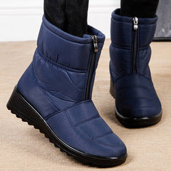 Low Heel Ankle Boots Women Winter Snowy Weather Warm Casual Comfortable Fashion Shoes
