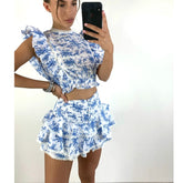 Floral Patchwork Two Piece Set