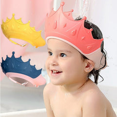 Baby Shower Cap Adjustable Toddler Silicone Hair Washing Visor Shampoo Eye Protection Boys Girls