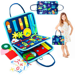 Montessori Early Learning Educational Toy Busy Board Kids Sensory Development Activity Gift
