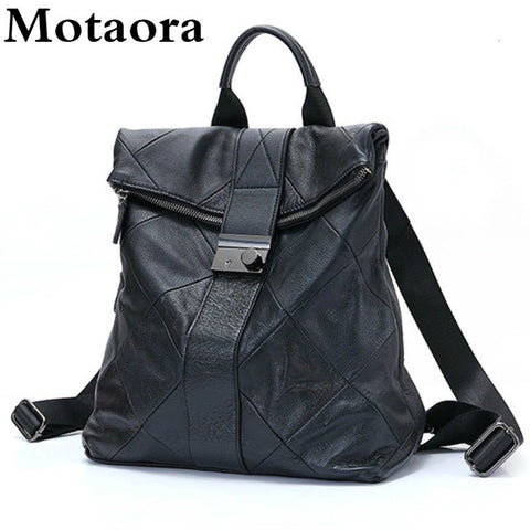 Faux Leather Anti-Theft Backpack Women Large Capacity Travel School Girl Casual Fashion Bag