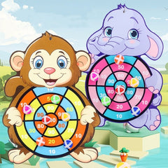 Sticky Ball Dart Board Kids Educational Target Sports Family Interactive Party Game Throw Gift