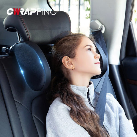Car Neck Pillow Headrest Cushion Seat Support Head Restraint Travel Sleeping Kids Adults Comfort