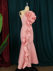 Plus Size Ruffle Sleeveless Maxi Dress Women Long Elegant Party Casual Fashion Dress