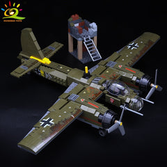 Military Helicopter Soldier Building Bricks Kit Kids Army Weapon Model Educational Gift