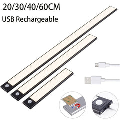 Motion Sensor LED Light Wireless Portable Stick-On Rechargeable Cabinet Closet Home Accessory