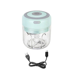 Electric Garlic Chopper Mini USB Rechargeable Vegetable Crusher Kitchen Cooking Tool
