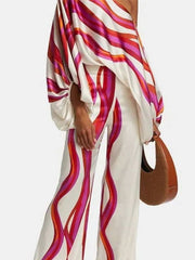 Off Shoulder Top & Long Pant Set Women 2-Piece Casual Elegant Spring Summer Fashion Outfit