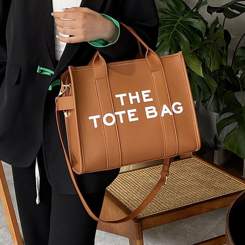Vegan Leather Tote Crossbody Bag Women Shoulder Strap Zipper Work Travel School Fashion