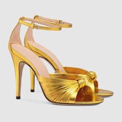 Multi Color Stiletto Sandals Women Slingback Ankle Strap Elegant Party Casual Fashion